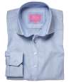 BK587 2361 Brook Taverner Ladies Mirabel Long Sleeve Stretch Oxford Shirt sky blue colour image